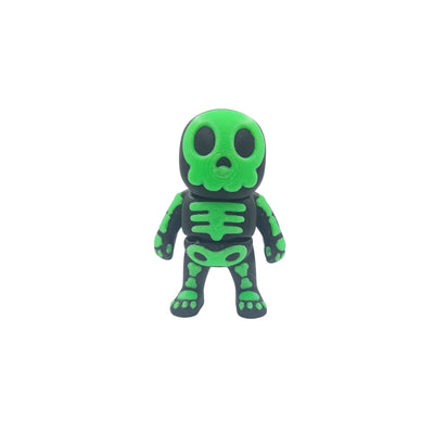 Esqueleto verde neon