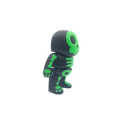 Esqueleto verde neon